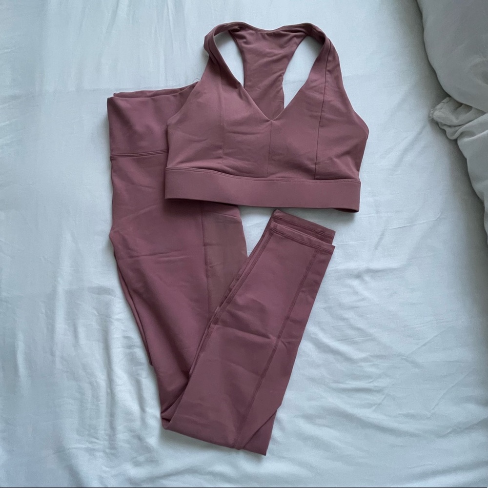 Fabletics sports bra and leggings set